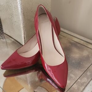 Cole Haan Burgundy Patent Leather Heels